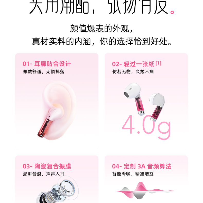 觅赞/MiZEAN耳机 MiZEAN/觅赞 无线耳机 E1/E1 Pro  觅赞 mizean TWS耳机 蓝牙耳机 第3张