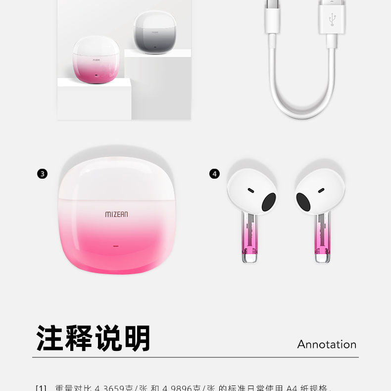 觅赞/MiZEAN耳机 MiZEAN/觅赞 无线耳机 E1/E1 Pro  觅赞 mizean TWS耳机 蓝牙耳机 第30张